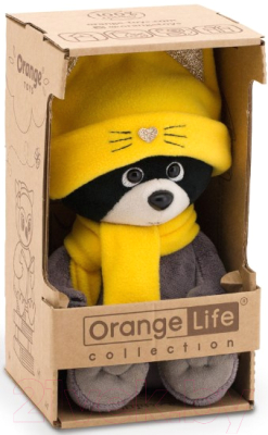 Изображение товара Мягкая игрушка Orange Toys Енотик Дэнни. Шапка-котенок / OS004-86/20