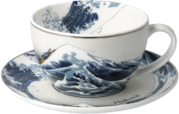 Чашка с блюдцем Goebel Artis Orbis Katsushika Hokusai Большая волна / 67-012-52-1 - 