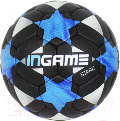 Футбольный мяч Ingame Stark 2020 (размер 5, черный/синий)