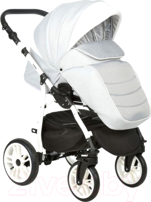 Детская универсальная коляска INDIGO +F 3 в 1 (In 02, светло-серый)