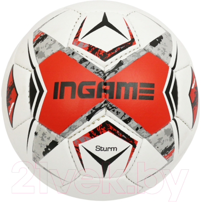 Футбольный мяч Ingame Sturm 2020 (белый/красный)