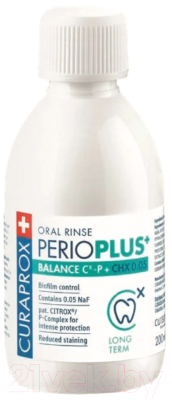 Ополаскиватель для полости рта Curaprox Perio plus Баланс 0.05% (200мл)