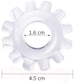 Эрекционное кольцо LoveToy Power Plus Cock Ring / LV1432 (прозрачный)