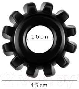 Эрекционное кольцо LoveToy Power Plus Cock Ring / LV1432Blk