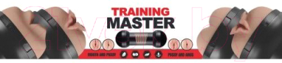 Мастурбатор для пениса LoveToy Traning Master Double Side Stroker-Mouth and Pussy / LV250002