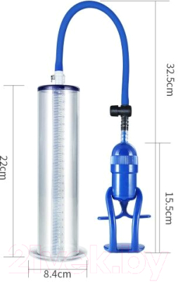 Вакуумная помпа для пениса LoveToy Maximizer Worx Limited Edition Pump / LV1441 (голубой)