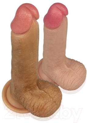 Фаллоимитатор LoveToy Dual-layered Liquid Silicone Nature Cock Flesh / LV4005 Flesh