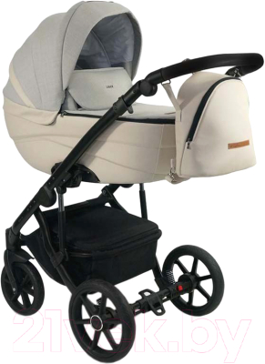 Детская универсальная коляска Bexa Ideal 2 в 1 (ID 07, бежевый/бежевая кожа)