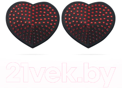 Набор пэстисов LoveToy Reusable Red Diamond Heart Nipple Pasties / LV763009