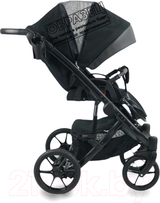 Детская универсальная коляска Bexa Air 2 в 1 (07, черная кожа/серебряный)