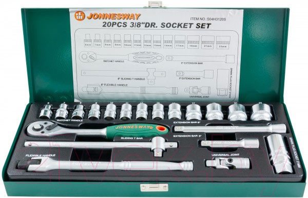 Набор головок слесарных Jonnesway S04H3120S