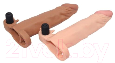 Насадка на пенис LoveToy Super-Realistic Penis Extension Sleeve / LV1063B (мулат)