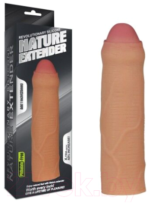 Насадка на пенис LoveToy Revolutionary Silicone Nature Extender-Uncircumcised / LV4212F (телесный)