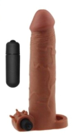 Насадка на пенис LoveToy Super-Realistic Penis Extension Sleeve / LV1065B (мулат) - 