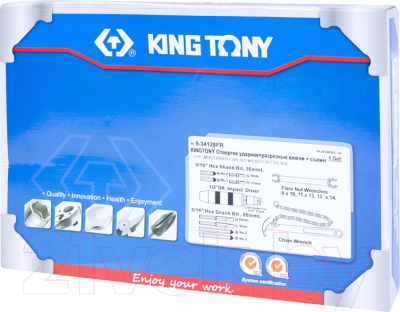 Набор ключей King TONY 9-34128FR