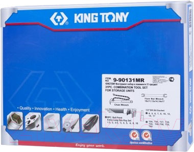 Набор головок слесарных King TONY 9-90131MR
