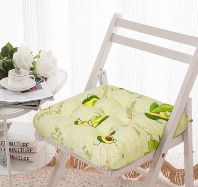 Подушка на стул Smart Textile 40х40 / ST494 (поролоновая крошка, авокадо)