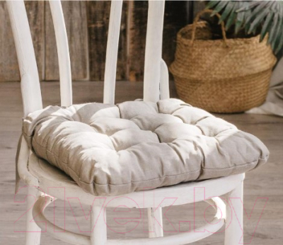 Подушка на стул Smart Textile 40х40 / ST494 (поролоновая крошка, лен)