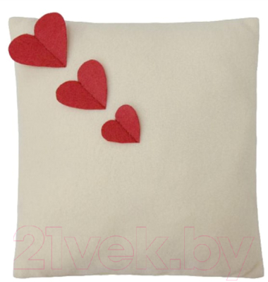 Подушка декоративная Smart Textile Любовь 33x33 / ST956 (файбер)