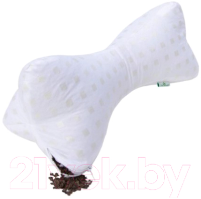 Ортопедическая подушка Smart Textile Косточка с наволочкой 36x16 / ST258 (лузга гречихи)