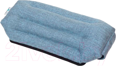 Подушка для спины Smart Textile Офис Крафт 40x20 / ST693 (лузга гречихи, голубой)