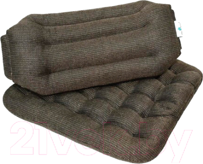 Комплект подушек на стул Smart Textile Уютный офис Крафт / ST747 (лузга гречихи, коричневый)