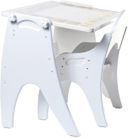 Комплект мебели с детским столом Tech Kids Буквы-Цифры / 14-479 (белый) - 