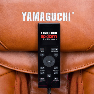 Массажное кресло Yamaguchi YA-6000 Axiom (черный/рыжий)