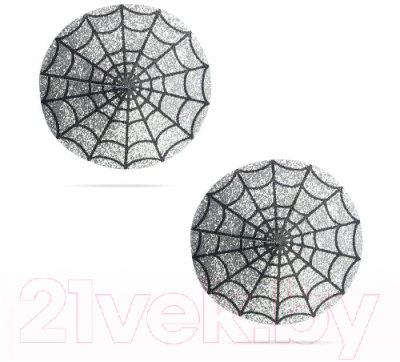 Набор пэстисов LoveToy Reusable Spider Glittering Sexy Nipple Pasties / LV763015