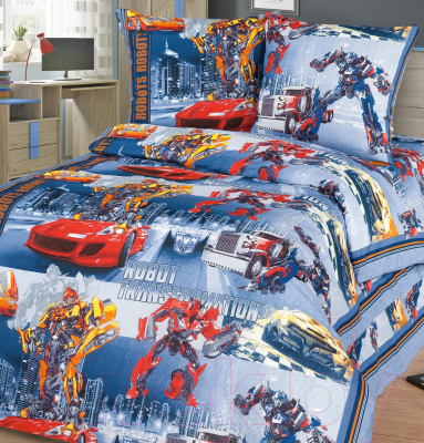 Комплект постельный для малышей Царство сновидений Роботы / 150-035