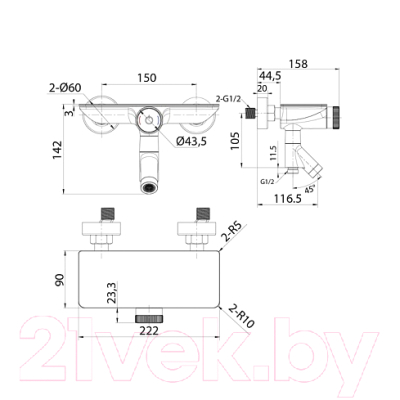 Смеситель IDDIS Shelfy SHEBLBTi02WA