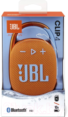 Портативная колонка JBL Clip 4 (оранжевый)