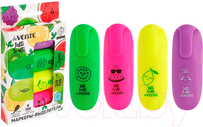Набор маркеров deVente Tutti-Frutti / 5045009 (4цв)
