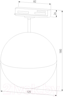 Трековый светильник Elektrostandard Glob GX53 MRL 1015 (латунь)