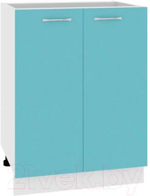 Шкаф-стол кухонный Кортекс-мебель Корнелия Мара НШ60р без столешницы (голубой)