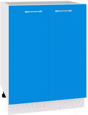 Шкаф-стол кухонный Кортекс-мебель Корнелия Мара НШ60р без столешницы (синий)
