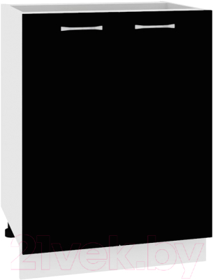 Шкаф-стол кухонный Кортекс-мебель Корнелия Мара НШ60р без столешницы (черный)