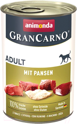 

Корм для собак Animonda, GranCarno С рубцом / 82803