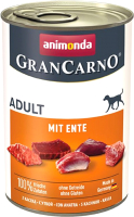 Влажный корм для собак Animonda GranCarno С уткой / 82801 (400г) - 