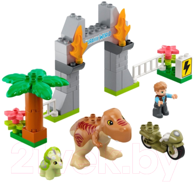 

Конструктор Lego, Duplo Побег динозавров: тираннозавр и трицератопс 10939