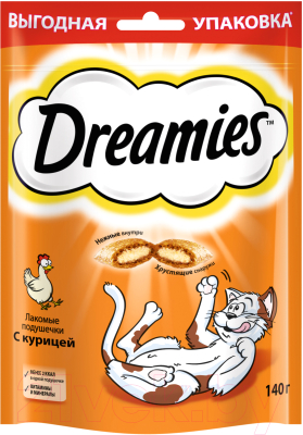 Лакомство для кошек Dreamies С курицей (140г)