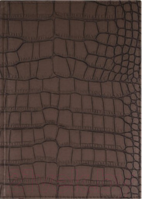 Ежедневник Brauberg Alligator / 124969 (темно-коричневый)