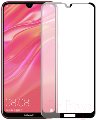 Защитное стекло для телефона Case 111D для Huawei Y7s (черный глянец)