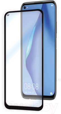 Защитное стекло для телефона Case 111D для Huawei P40 Lite/Nova 6SE (черный глянец)