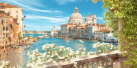 

Фотообои листовые Citydecor, Венеция фреска с защитным покрытием