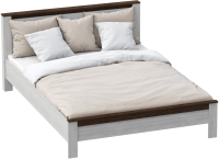 Двуспальная кровать Мебельград Даллас 160x200 (дуб винтерберг/таксония) - 