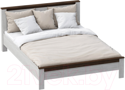 Двуспальная кровать Мебельград Даллас 160x200 (дуб винтерберг/таксония)