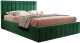 Двуспальная кровать Мебельград Вена Стандарт с ПМ 160x200 (мора зеленый) - 