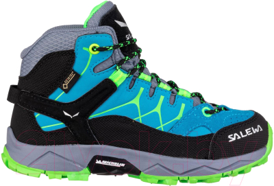 Трекинговые ботинки Salewa Alp Trainer Mid Gore-Tex Blu / 64006-8375 (р-р 27, Blue Danube/Fluo Green)