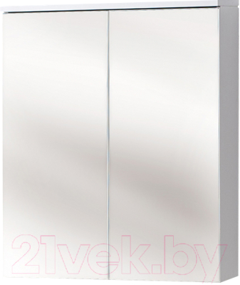 Шкаф с зеркалом для ванной Акваль Сиена 60 / СИЕНА.04.60.60.N